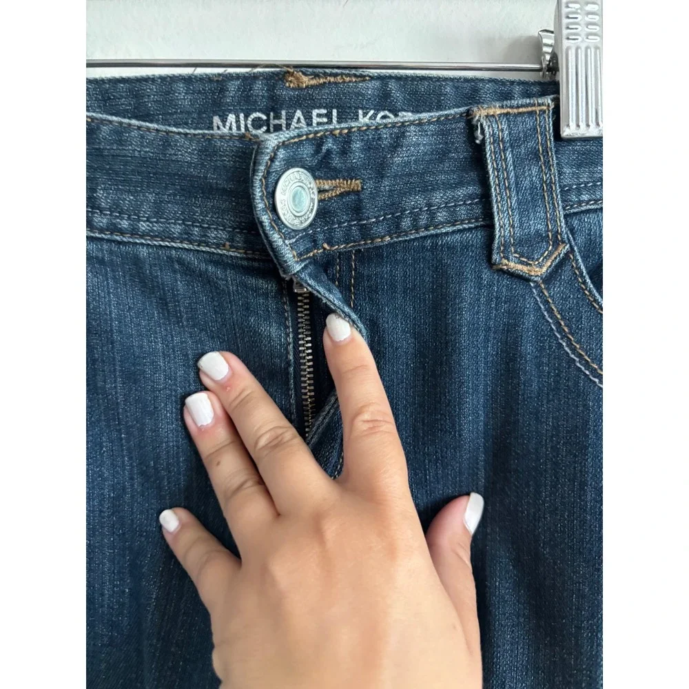 Michael‎ Kors Denim Jeans Bootcut Dark Wash Stretch Women's Size 12